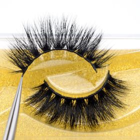 Visofree Mink Eyelashes 3D Mink Lashes Thick HandMade Full Strip Lashes Cruelty Free Mink Lashes False Eyelashes Makeup M56 (Color: R01(Acrylic))